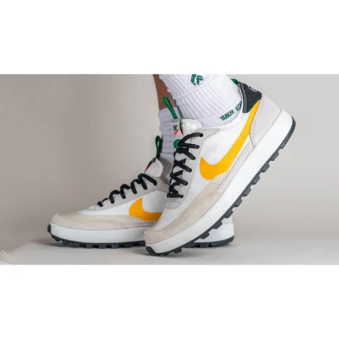 Tom Sachs X Nikecraft General Purpose Shoe White Yellow Where To Buy