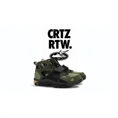 Corteiz X Nike Air Trainer Huarache Green Where To Buy The Sole