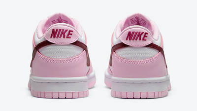 Nike Dunk Low GS Pink Red White CW1590-601 back