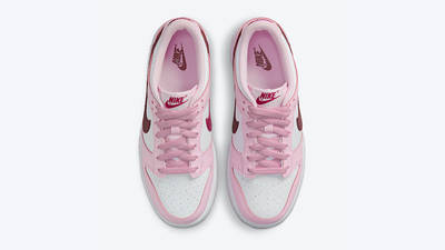 Nike Dunk Low GS Pink Red White CW1590-601 middle