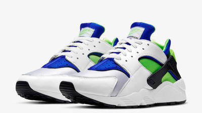 blue and green huaraches