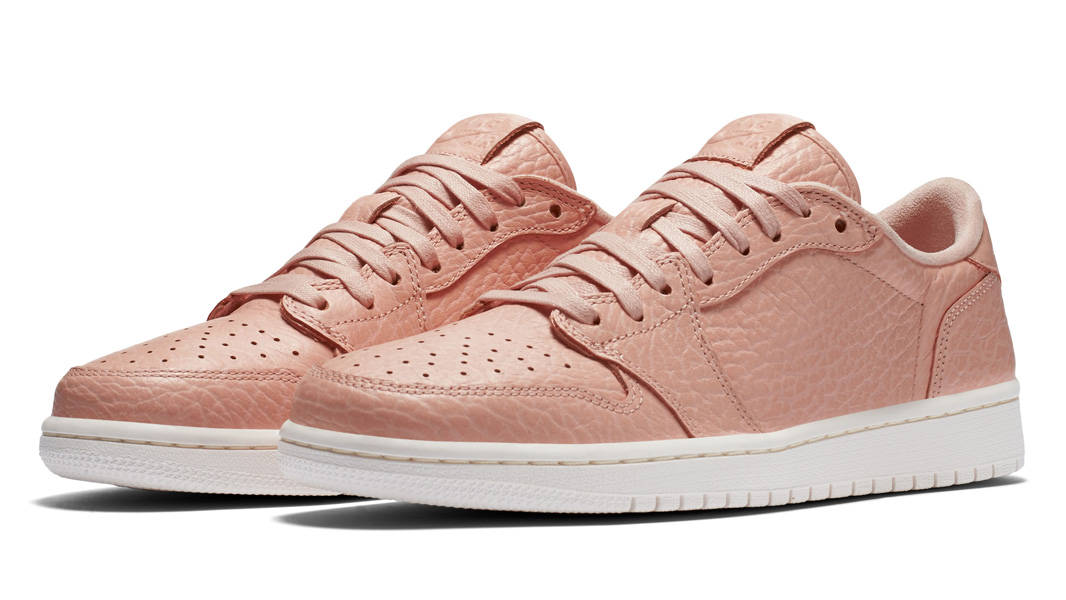 Air Jordan 1 Low Swooshless Pink Three Forth Quarter View
