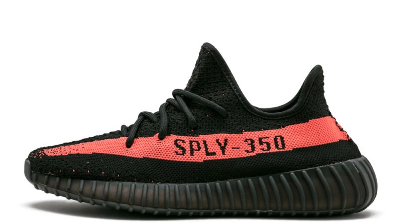 black yeezy pink stripe