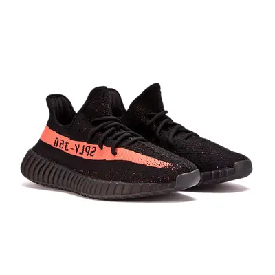Yeezy Boost 350 V2 Black Red BY9612 front