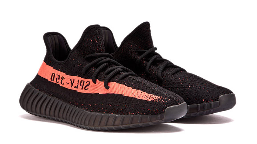 yeezy boost black and red