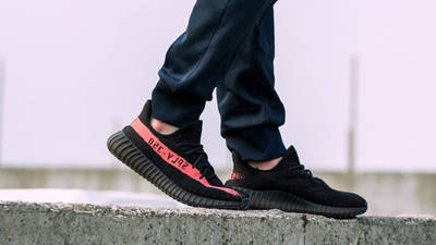 black and red yeezys