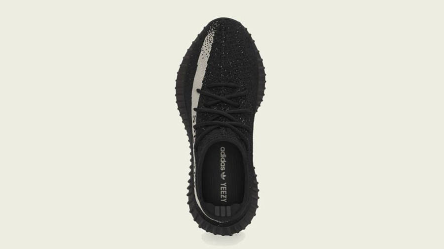 yeezy black white