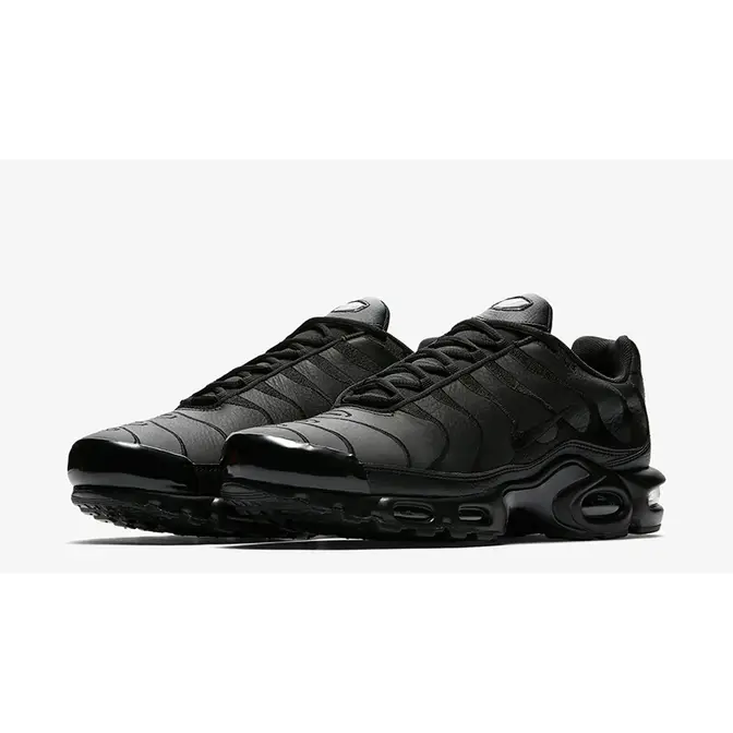Nike TN Air Max Plus Leather Triple Black | Where To Buy | AJ2029-001 ...