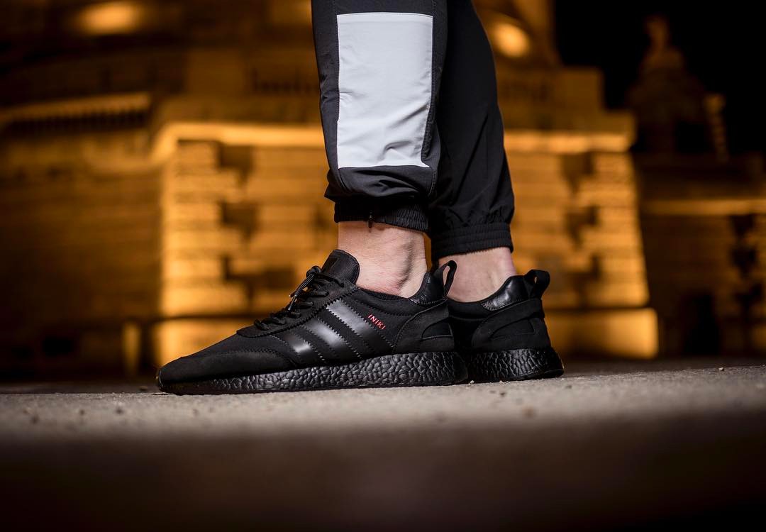 Black adidas iniki online