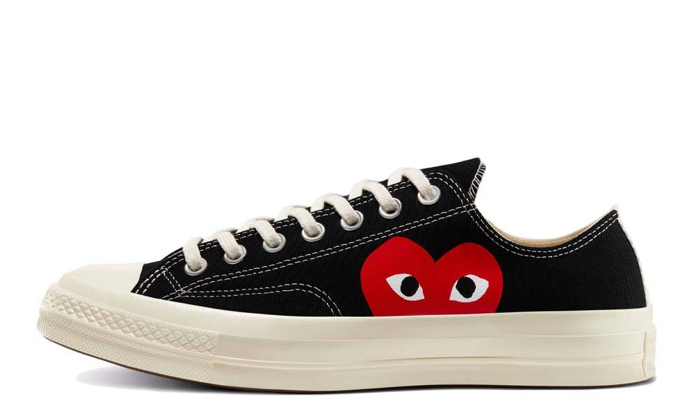 Comme des Garcons Play x Converse Chuck Taylor All Star 70 Low Black |  Where To Buy | 150206C | The Sole Supplier