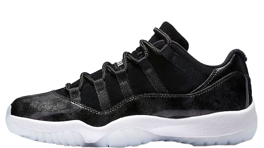 low top 11s black and white