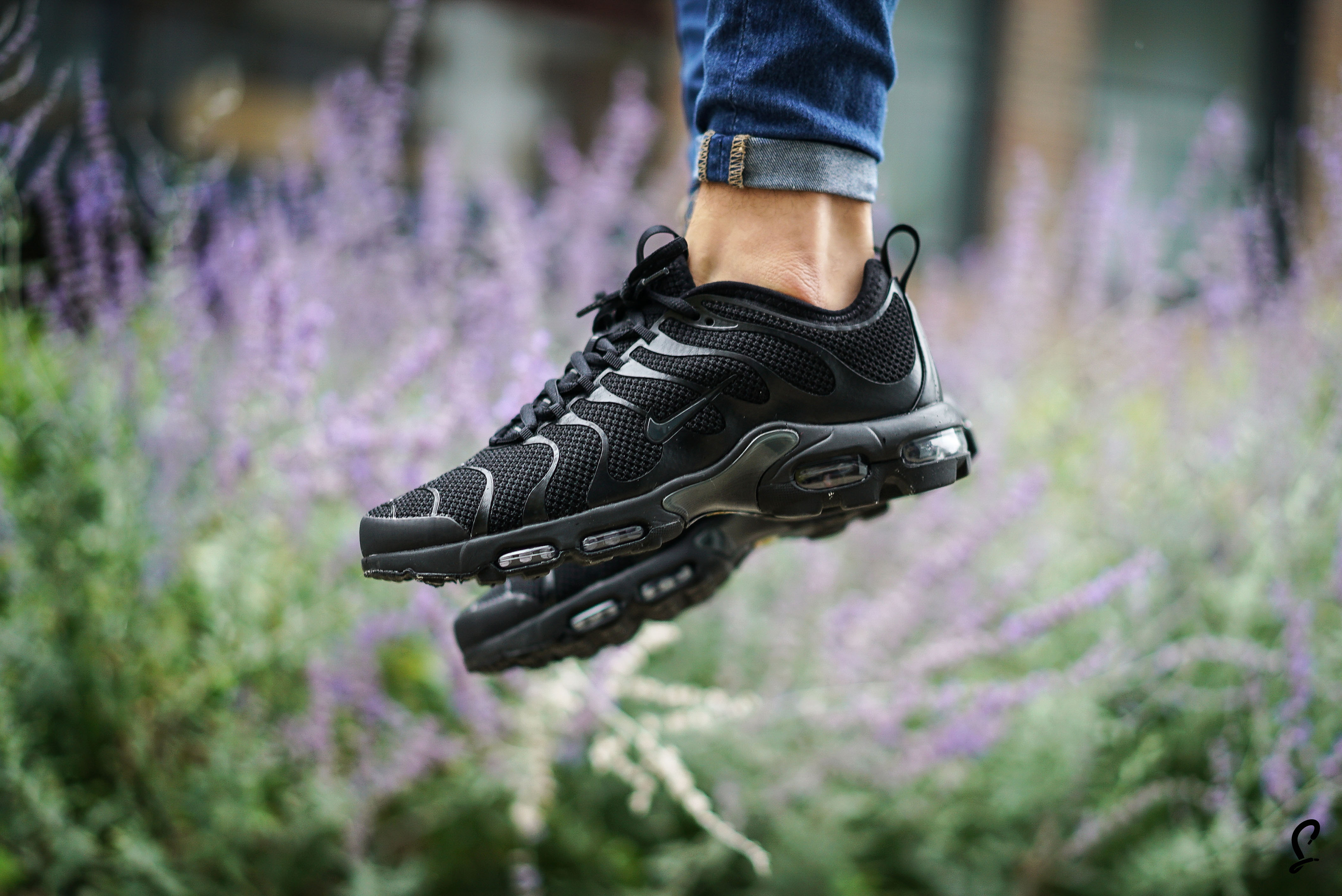 An On Foot Look Nike Air Max Plus TN Ultra Triple Black 898015 005 The Sole Supplier