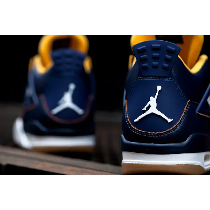 Jordan 4 clearance blue and gold