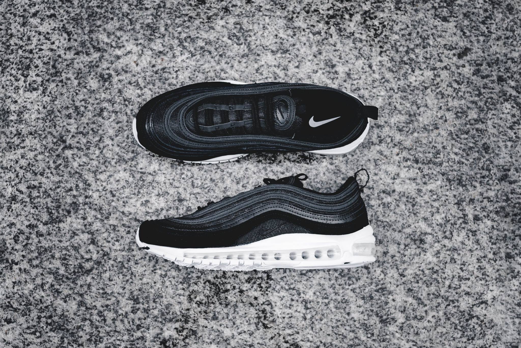 nike air max 97 black with white tick