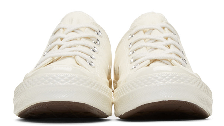white low cdg converse