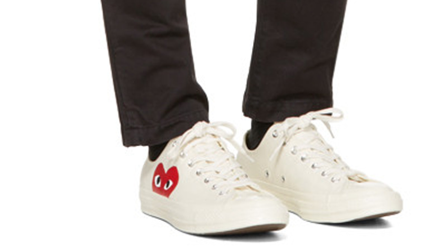 cdg converse white outfit