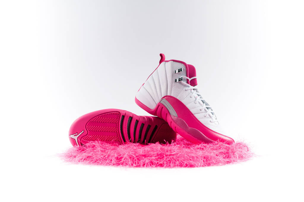 AIR JORDAN 12 GS White/Vivid Pink/Metallic Silver 24㎝ 510815-109 ナイキ ジョーダン 12 ピンク 超希少 Nike Air Jordan 12 Retro Dynamic Vivid Pink Shoe 7y GS | eBay UK