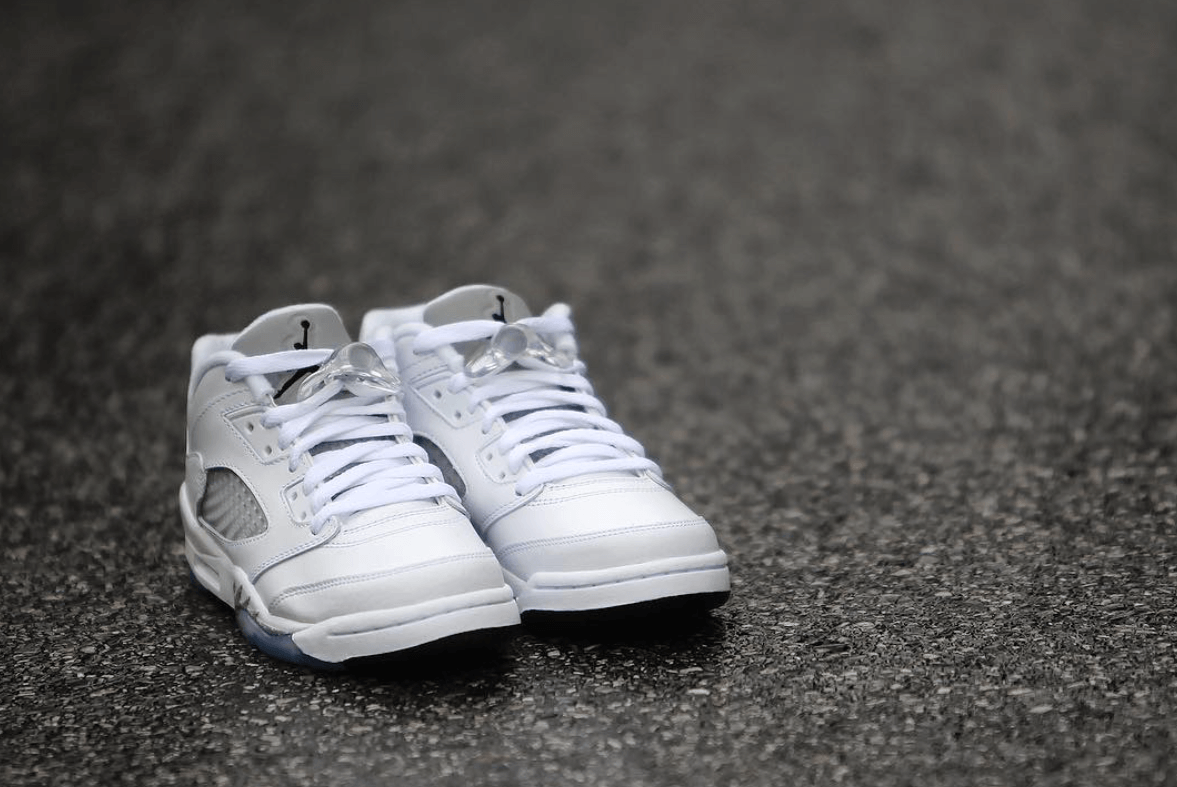 Nike Air Jordan 5 Low GS White Black