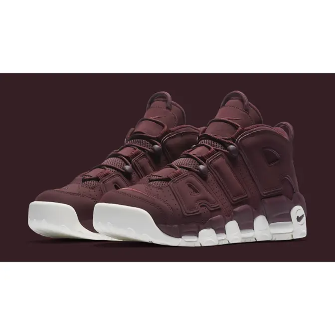 Nike uptempo maroon outlet release date