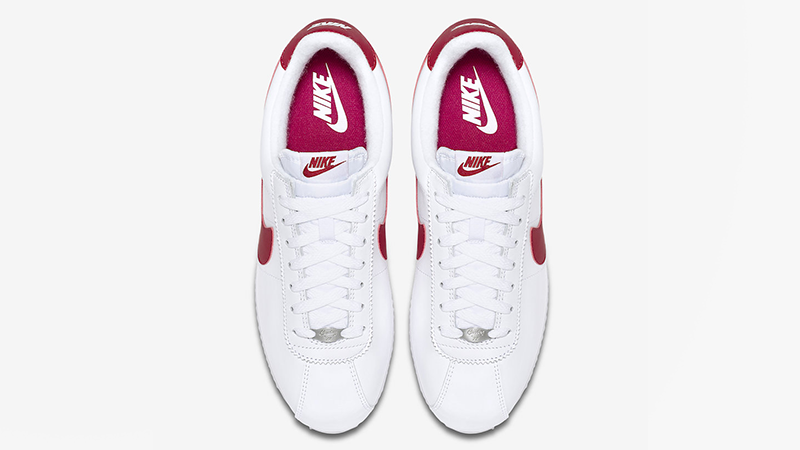 Nike cortez white red and outlet blue