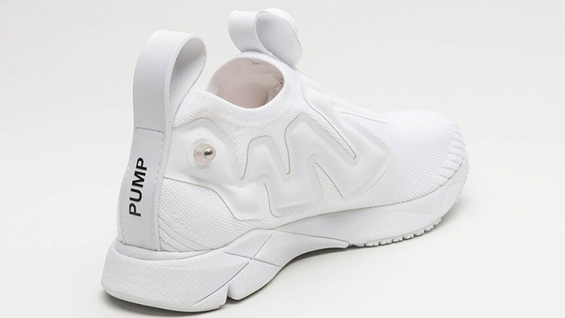 reebok pump white shoes