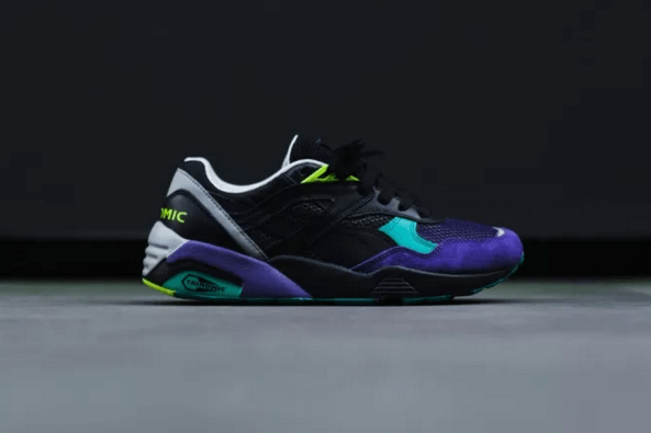 PUMA R698 Old vs New Black Purple