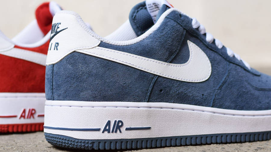 nike air force 1 low navy blue suede