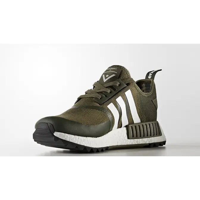 Adidas nmd r1 hotsell primeknit trainers trace olive