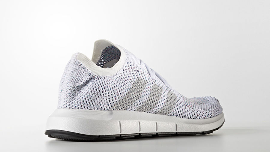 adidas swift run primeknit white & grey shoes