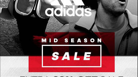 Extra 20% Off Voucher Code for the adidas Mid Season Sale Extra 20% Off Voucher Code for the adidas Mid Season Sale