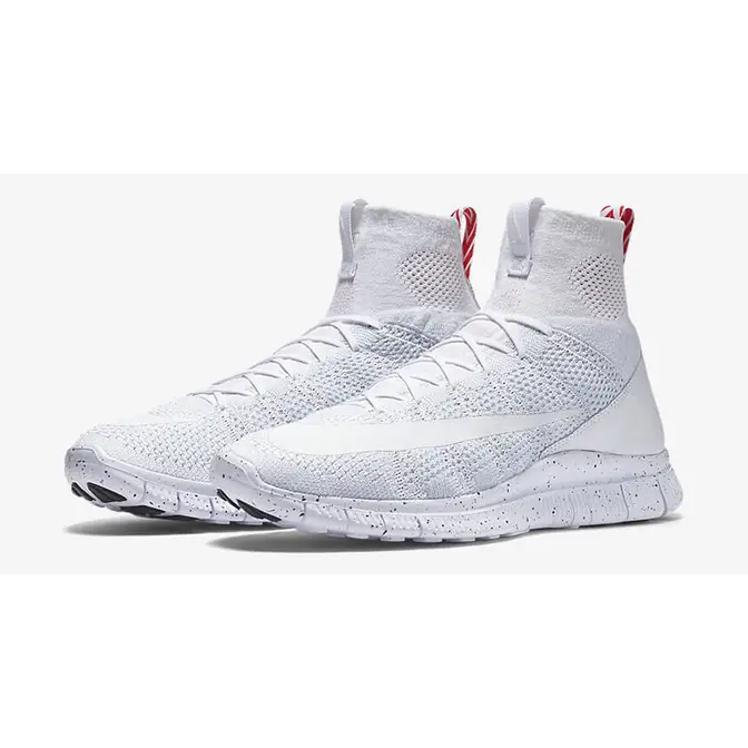 Nike Free Flyknit Mercurial White Red Speckle | Where To Buy 