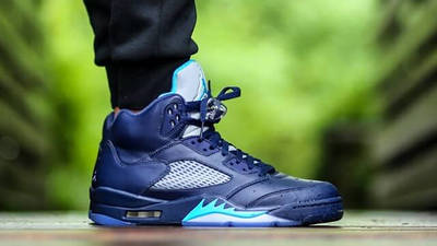 air jordan 5 navy blue