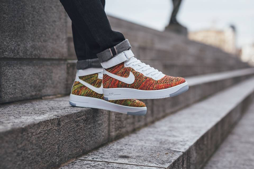 air force flyknit multicolor