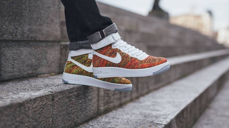 air force 1 flyknit mid multicolor