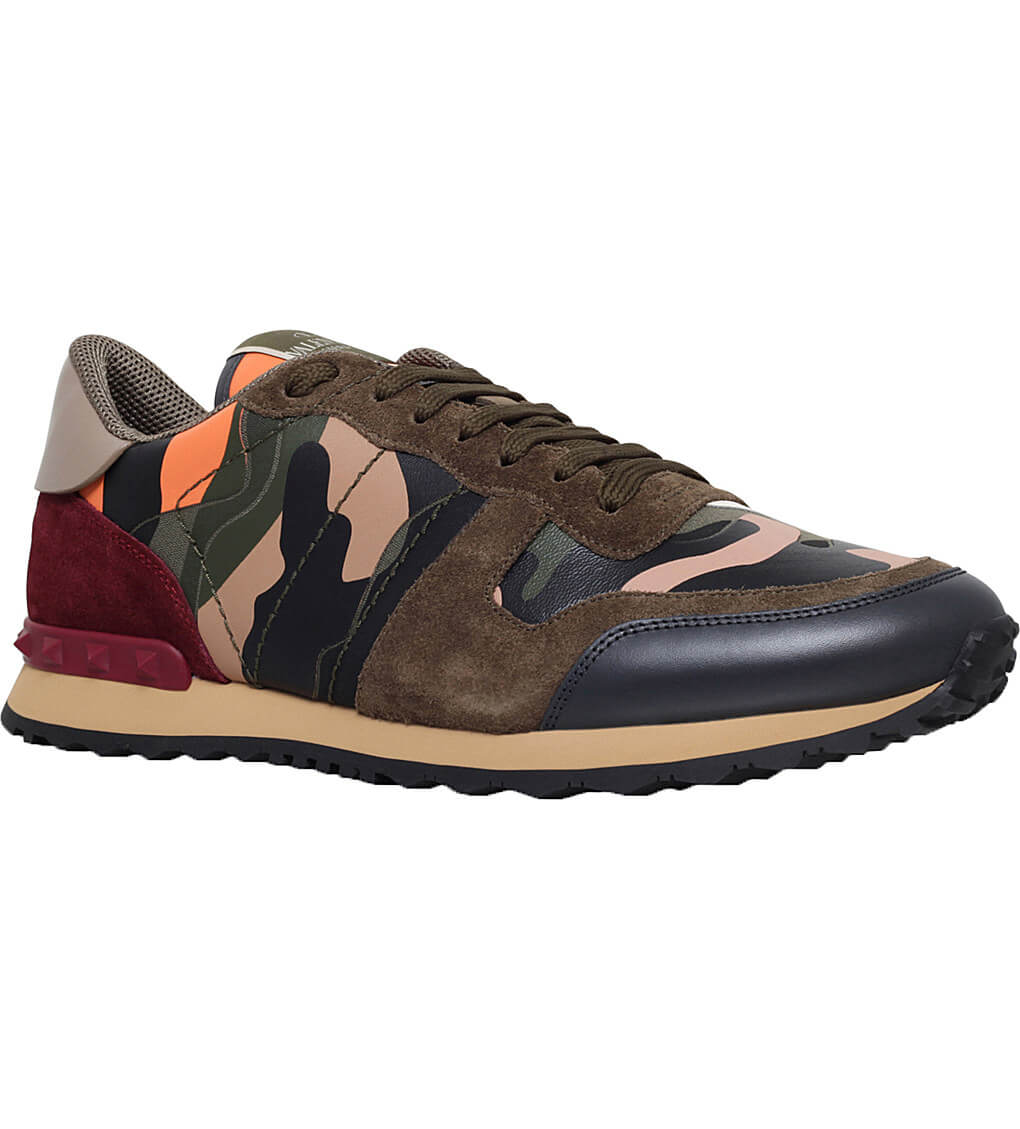 Valentino Camouflage Leather Trainer