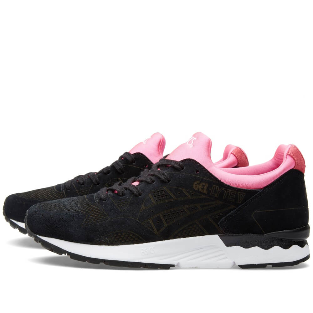 asics black and pink