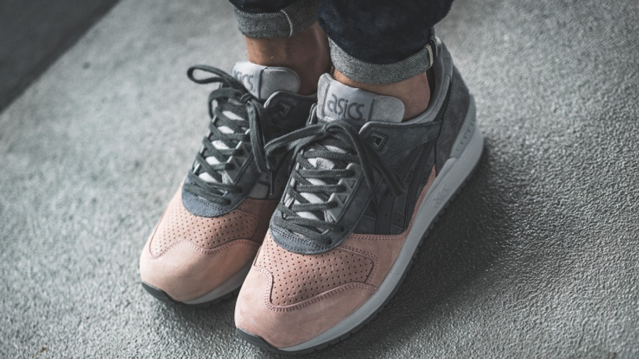 pink and gray asics