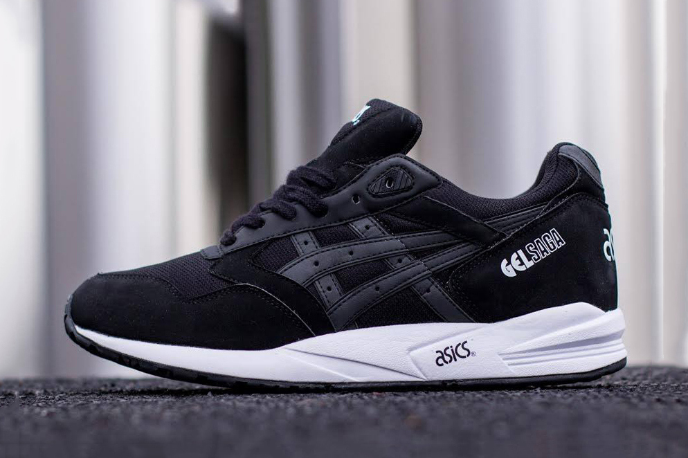 asics black and white sneakers
