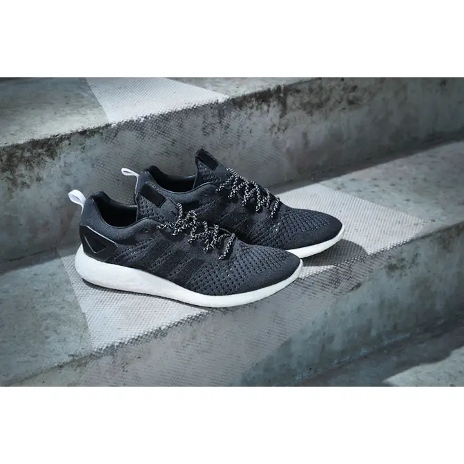 Adidas pure boost primeknit black sale