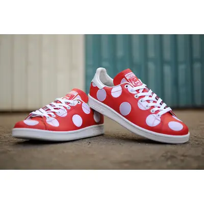 Pharrell williams x adidas stan smith red polka outlet dot