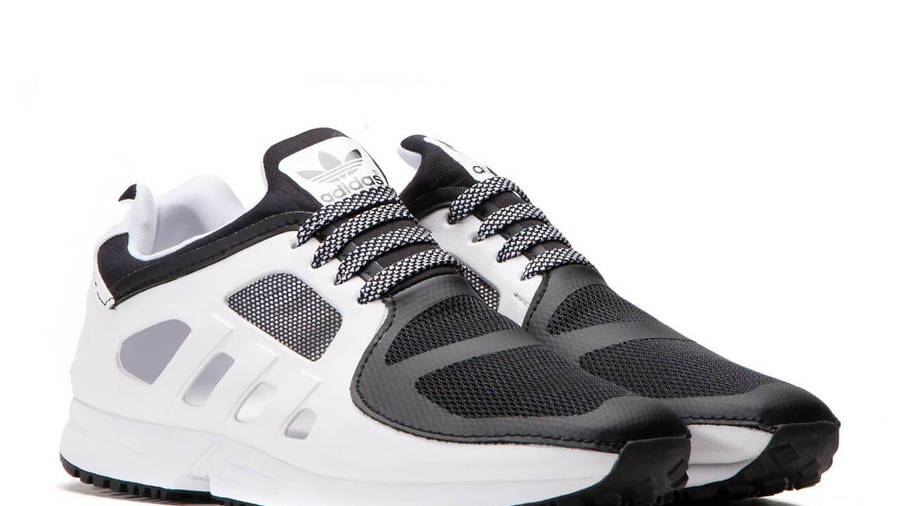 adidas eqt racer 2.0 trainers in white and black