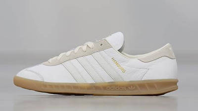 white hamburg trainers