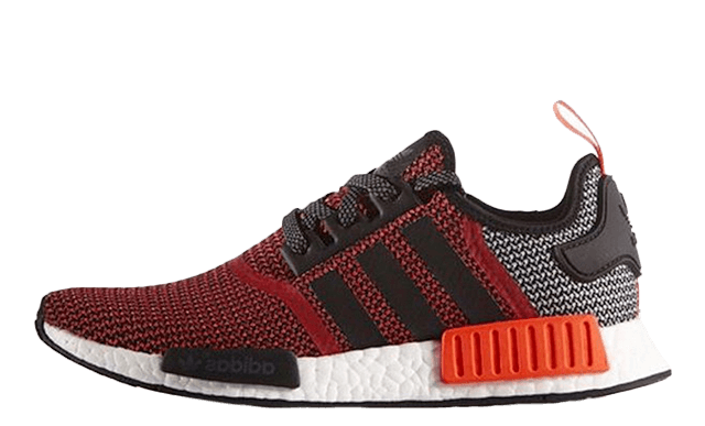 adidas NMD_R1 Black White Lush Red