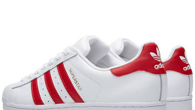 adidas originals superstar foundation - zapatillas - white/scarlet