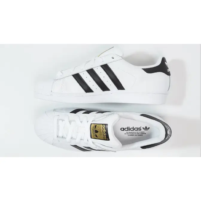 adidas Superstar White Gold Tongue | Where To Buy | C77124 | The Sole ...