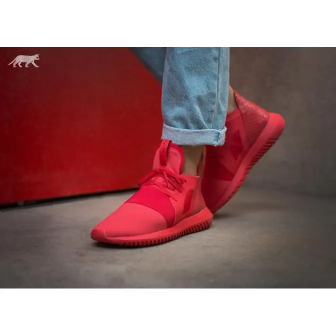 adidas tubular defiant lush red