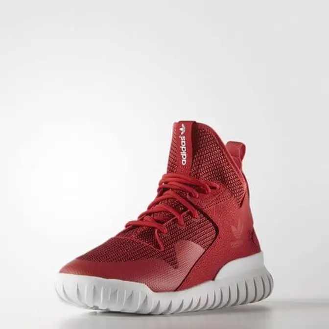 Adidas tubular hotsell x red