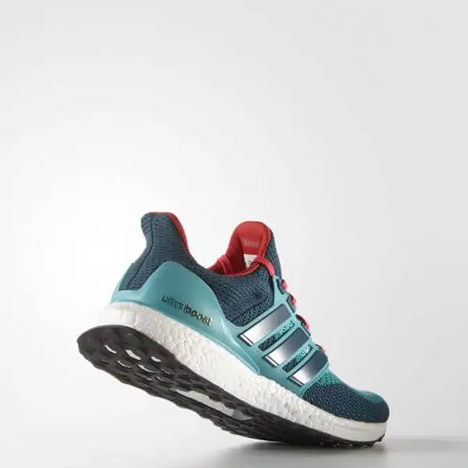 Ultra boost red and on sale green