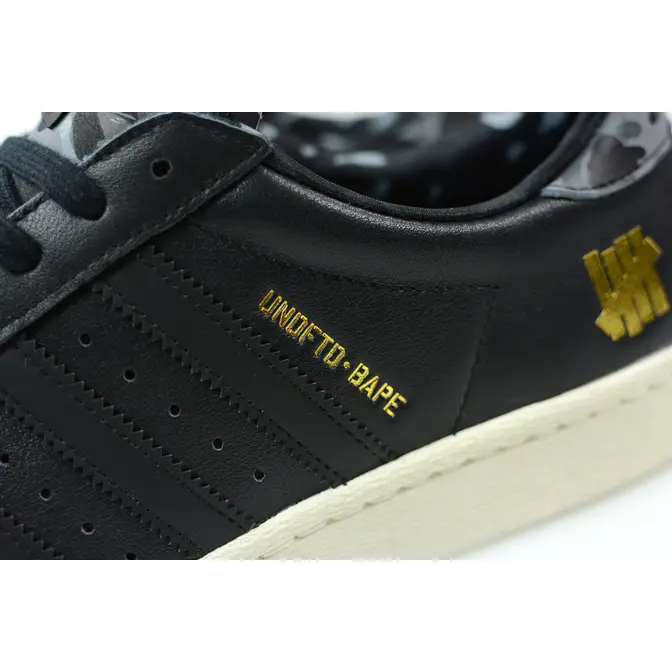 adidas people x BAPE x UNDFTD Superstar 80s Black