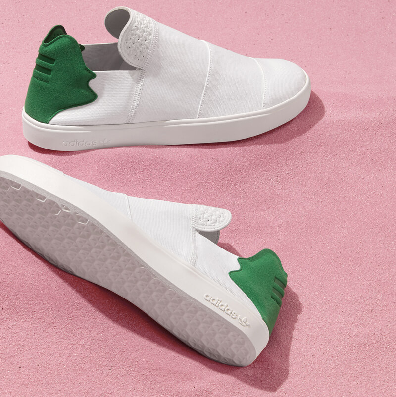 adidas x Pharrell Pink Beach Slip on White | Where To Buy | AQ4920 | The  Sole Supplier